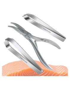 Juego de Pinzas de Hueso de Pescado Magiiczol - Acero Inoxidable