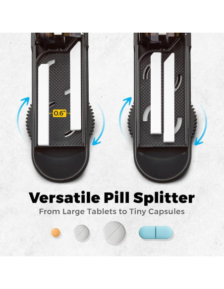 Cortador de Pastillas MEDca - Multiuso, Acero Inoxidable, 1.52 cm