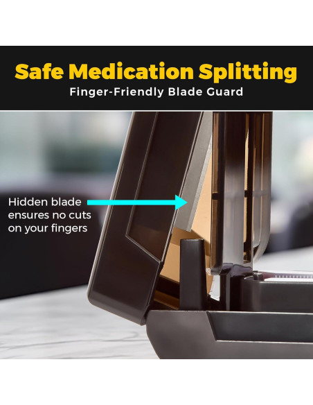 Cortador de Pastillas MEDca - Multiuso, Acero Inoxidable, 1.52 cm