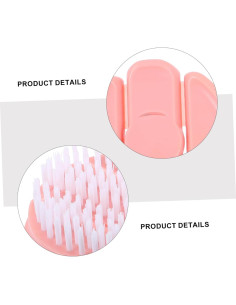 3 Cepillos de Plástico para Limpiar Verduras CONGARTENO Rosa 2
