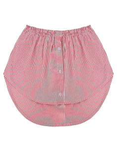 Extensor de Camisa para Mujer Capa Top Falso WJ2506 Rojo/Blanco