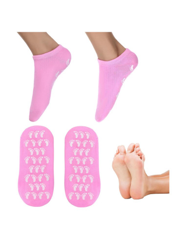 Calcetines Hidratantes de Gel Hpmjz para Pies Secos - Rosa