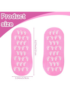 Calcetines Hidratantes de Gel Hpmjz para Pies Secos - Rosa 2