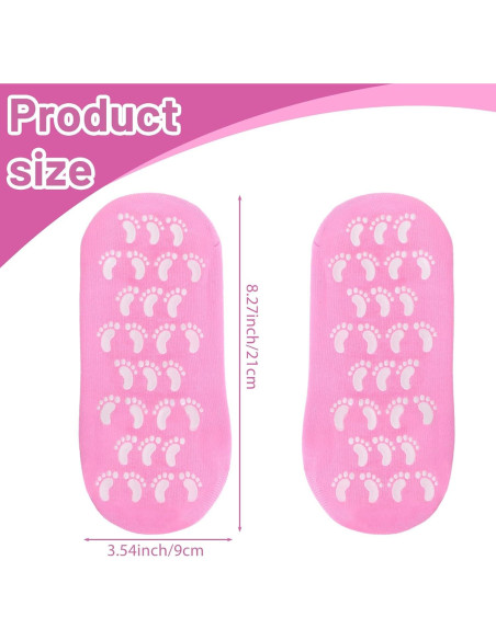 Calcetines Hidratantes de Gel Hpmjz para Pies Secos - Rosa