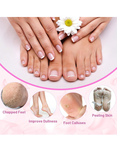 Calcetines Hidratantes de Gel Hpmjz para Pies Secos - Rosa