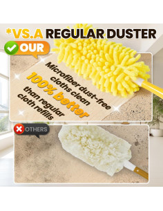 Recargas Duster Reutilizables CRANTE 6 Paquetes + Mango 2