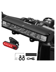 Faro LED Recargable Suruid 1800 Lúmenes Impermeable para Bicicleta