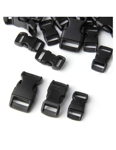 Hebillas de liberación lateral Perla Dorada - 60 piezas 3/8, 1/2 y 5/8"