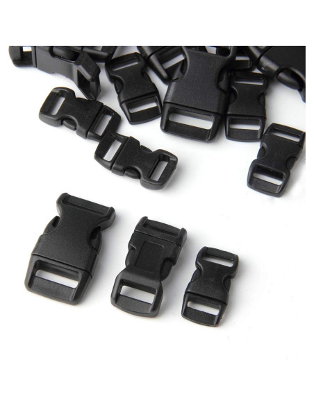 Hebillas de liberación lateral Perla Dorada - 60 piezas 3/8, 1/2 y 5/8"