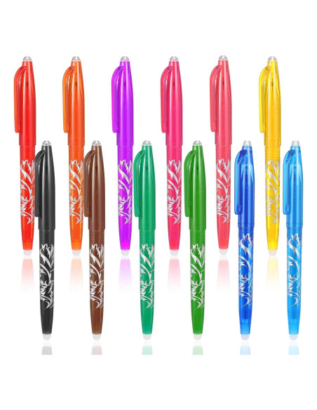 12 Bolígrafos Borrables por Calor Hpmjz para Tela 0.5mm