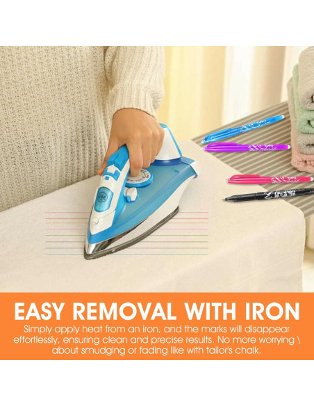 12 Bolígrafos Borrables por Calor Hpmjz para Tela 0.5mm