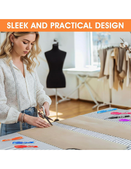 12 Bolígrafos Borrables por Calor Hpmjz para Tela 0.5mm