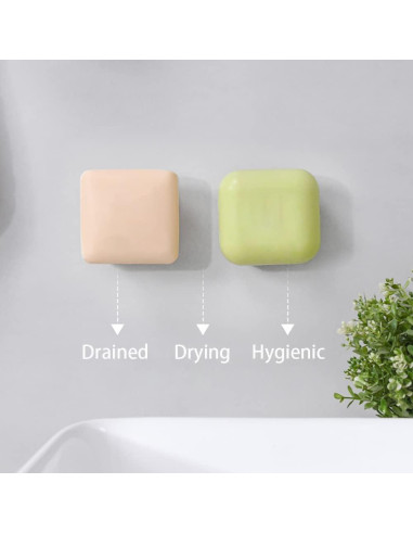 Soporte de Jabón Magnético PIGIAOKA 2 Piezas Acero Inoxidable