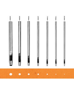 Cortador de Agujeros WUTA 7 Piezas 0.5-5mm para Cuero 2