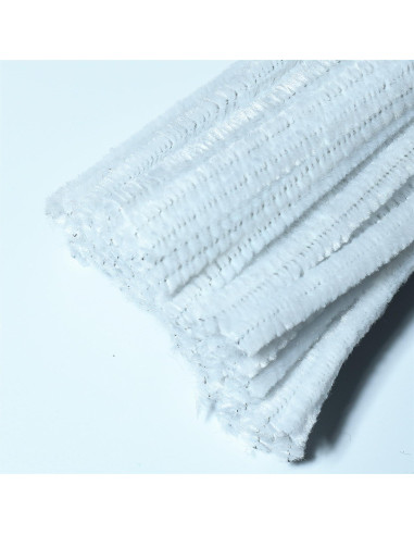 Limpiapipas Blancos STGYMTC para Manualidades 100 Piezas 30.48 cm