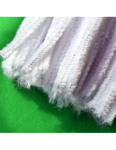 Limpiapipas Blancos STGYMTC para Manualidades 100 Piezas 30.48 cm