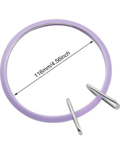 Aro de Bordado YYANGZ 12.7 cm con Tensión de Resorte 2