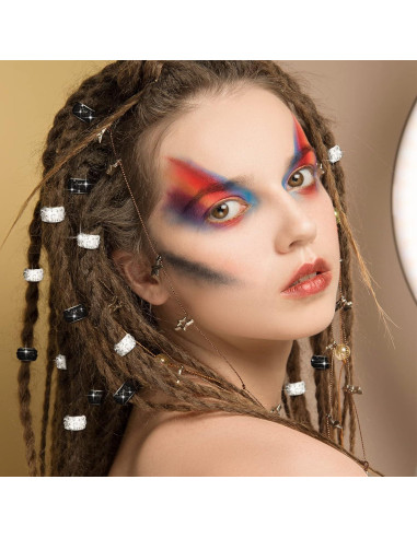 Hicarer 200 Perlas de Cristal Rhinestone 11mm DIY Negro Blanco