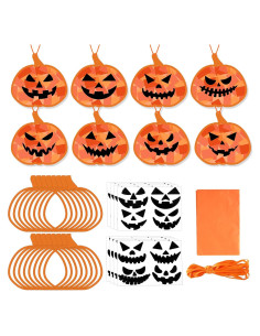 Kit de Manualidades Halloween 32 Piezas Gisgfim - Calabazas DIY