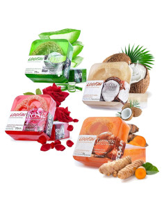 Barra de Jabón Natural de Lufa 4PCS - Dapoprren, Exfoliante