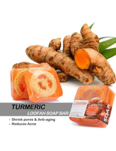 Barra de Jabón Natural de Lufa 4PCS - Dapoprren, Exfoliante 2