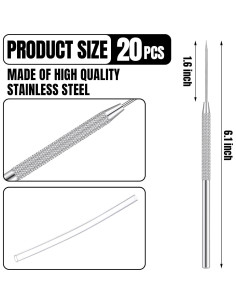 Herramientas de Escultura de Arcilla Lasnten - 50 Piezas Acero Inoxidable 2
