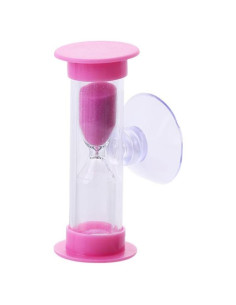 Temporizador de Arena Rosa Juroicessry 2/3 Minutos con Ventosa
