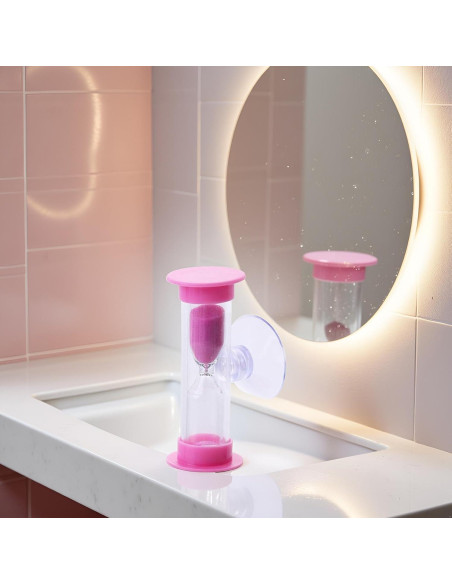 Temporizador de Arena Rosa Juroicessry 2/3 Minutos con Ventosa