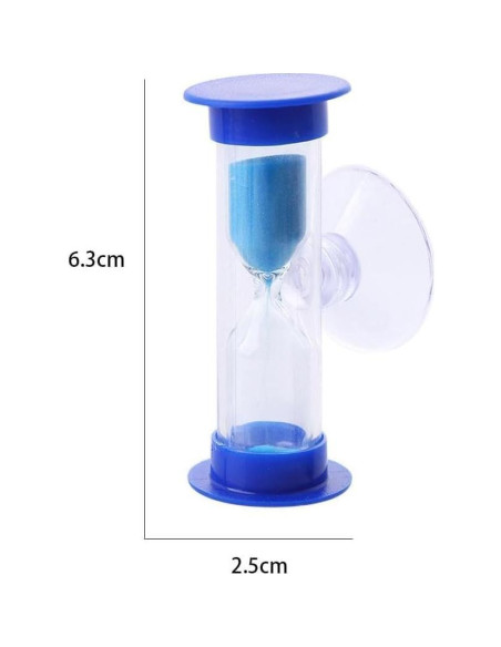 Temporizador de Arena Rosa Juroicessry 2/3 Minutos con Ventosa