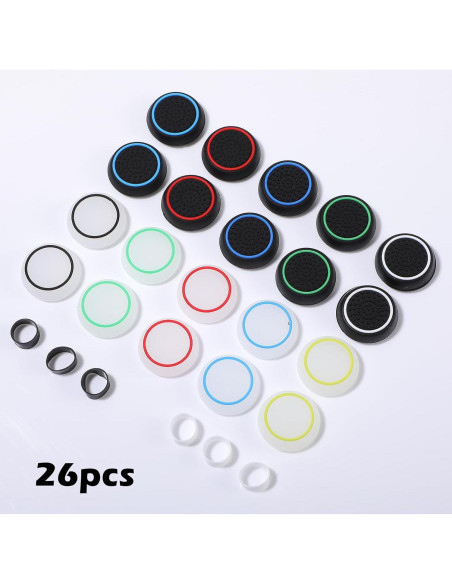 Agarraderas de Pulgar Wanmu para PS5/PS4 y Switch - 26 Piezas Agarraderas de Pulgar Wanmu para PS5/PS4 y Switch - 26 Piezas