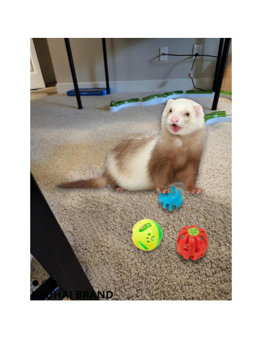 Paquete de 25 Juguetes para Hurones HEUHAI - Pelotas Coloridas 3.81-7.11 cm