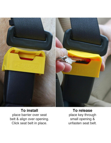 Correa de Seguridad para Perros Kurgo - Tether Ajustable para Cinturón