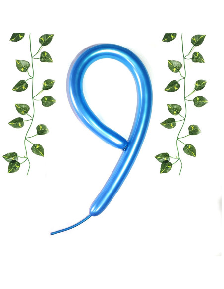 Kit de 100 globos largos metálicos 260 con bomba - LXZFCRG