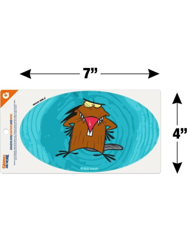 Imán Ovalado Castores Enfurecidos Graphics & More 17.8x10.2cm