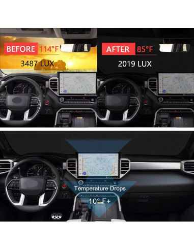 Protector Solar Parabrisas JDMCAR para Toyota Tundra 2022-2026