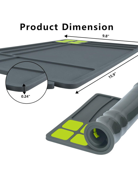 Mat de Limpieza Raiseek 40.6 x 24.9 cm Antideslizante