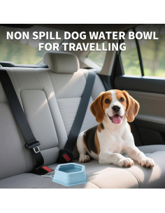 Cuenco de Viaje para Perros SLSON 700ml Plegable Sin Derrames 2