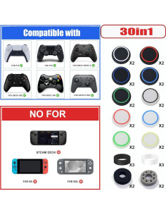 Controladores de Agarre ZHI-NYLLDJS 30 Piezas para PS5/4 y Xbox 2