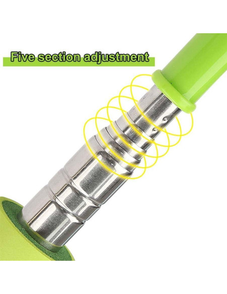 Cuerno de zapato retráctil de acero inoxidable con mango largo