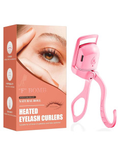 Rizador de Pestañas Calentado F BOMB Rosa L - 24H Duración