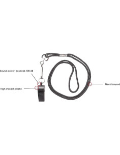 Silbato de Plástico con Cordón Kwik Goal - 100 dB 2