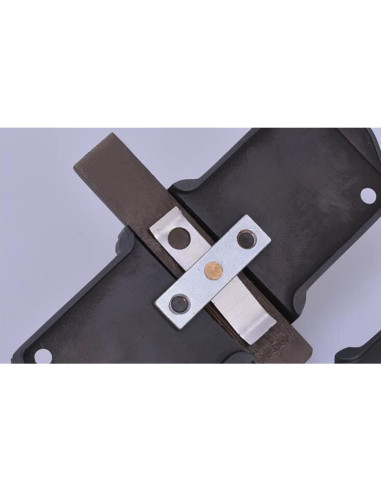 Cerradura de puerta portátil AMAZWI de bronce, pestillo anti-robo