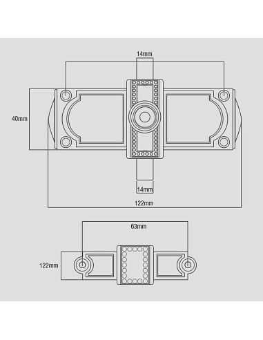 Cerradura de puerta portátil AMAZWI de bronce, pestillo anti-robo