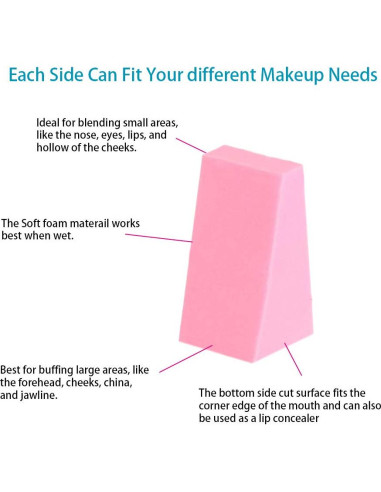 Esponja de Maquillaje HOYOLS en Cuña - 48 Piezas Sin Láttex