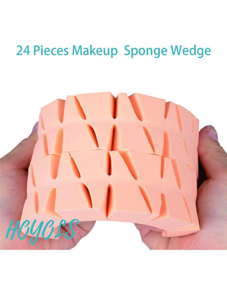 Esponja de Maquillaje HOYOLS en Cuña - 48 Piezas Sin Láttex
