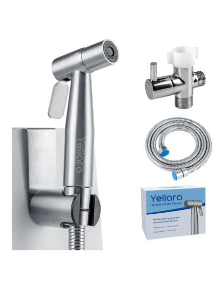 Rociador de Bidet de Mano Yellara - Acero Inoxidable, 1.22m