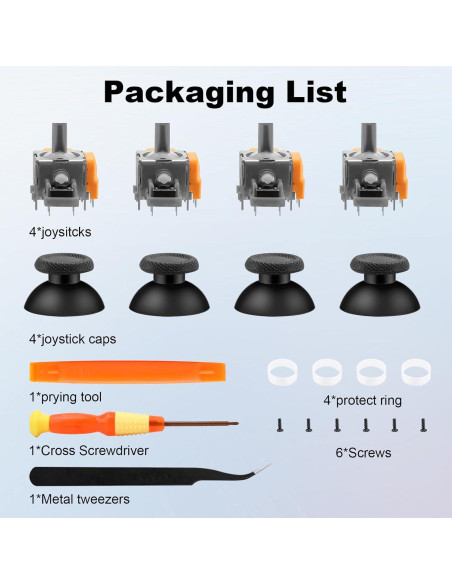 Repuestos TOMSIN para Joysticks PS5 - Kit de Reparación Repuestos TOMSIN para Joysticks PS5 - Kit de Reparación