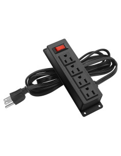 Regleta de Enchufes Montable HHSOET 4 Salidas 1.83m con Interruptor