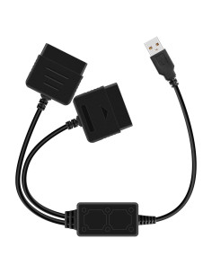 Adaptador USB OSTENT para Controladores PS1/PS2 a PC - 67.6g