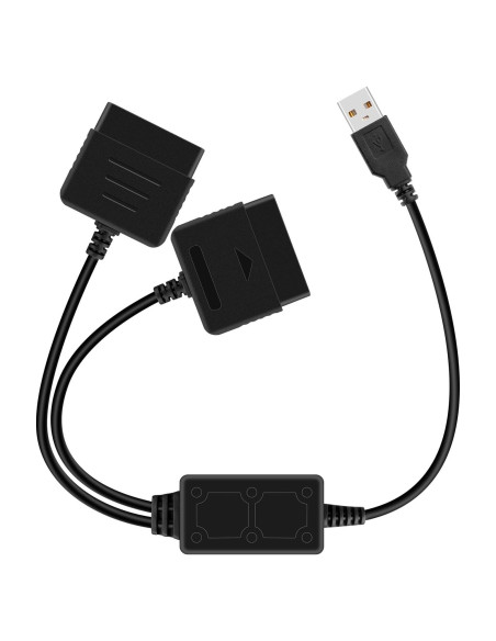 Adaptador USB OSTENT para Controladores PS1/PS2 a PC - 67.6g